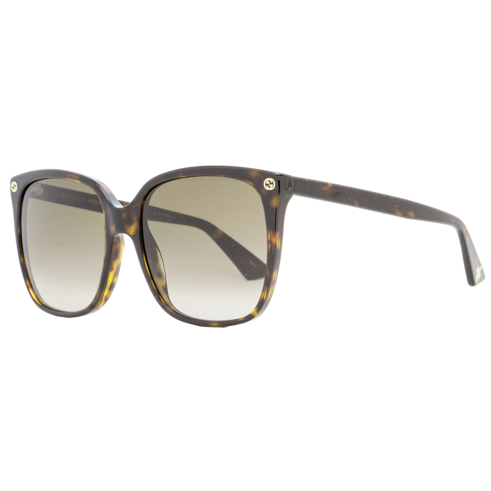 Gucci Square Sunglasses GG0022S 003 Havana 57mm 0022